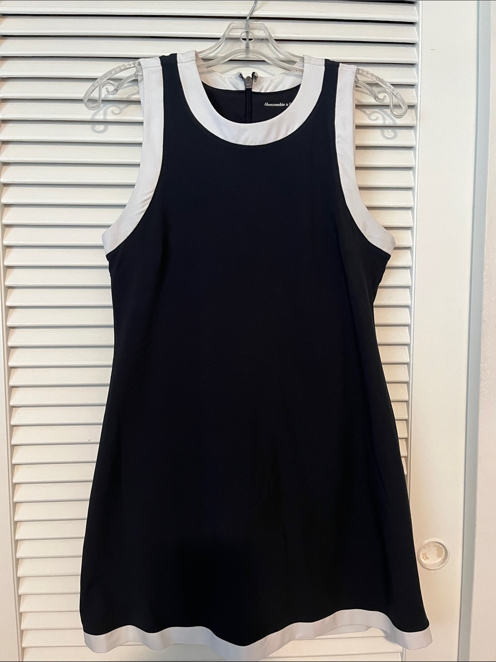 Abercrombie & Fitch Black and White Sleeveless athletic Dress w/ shorts